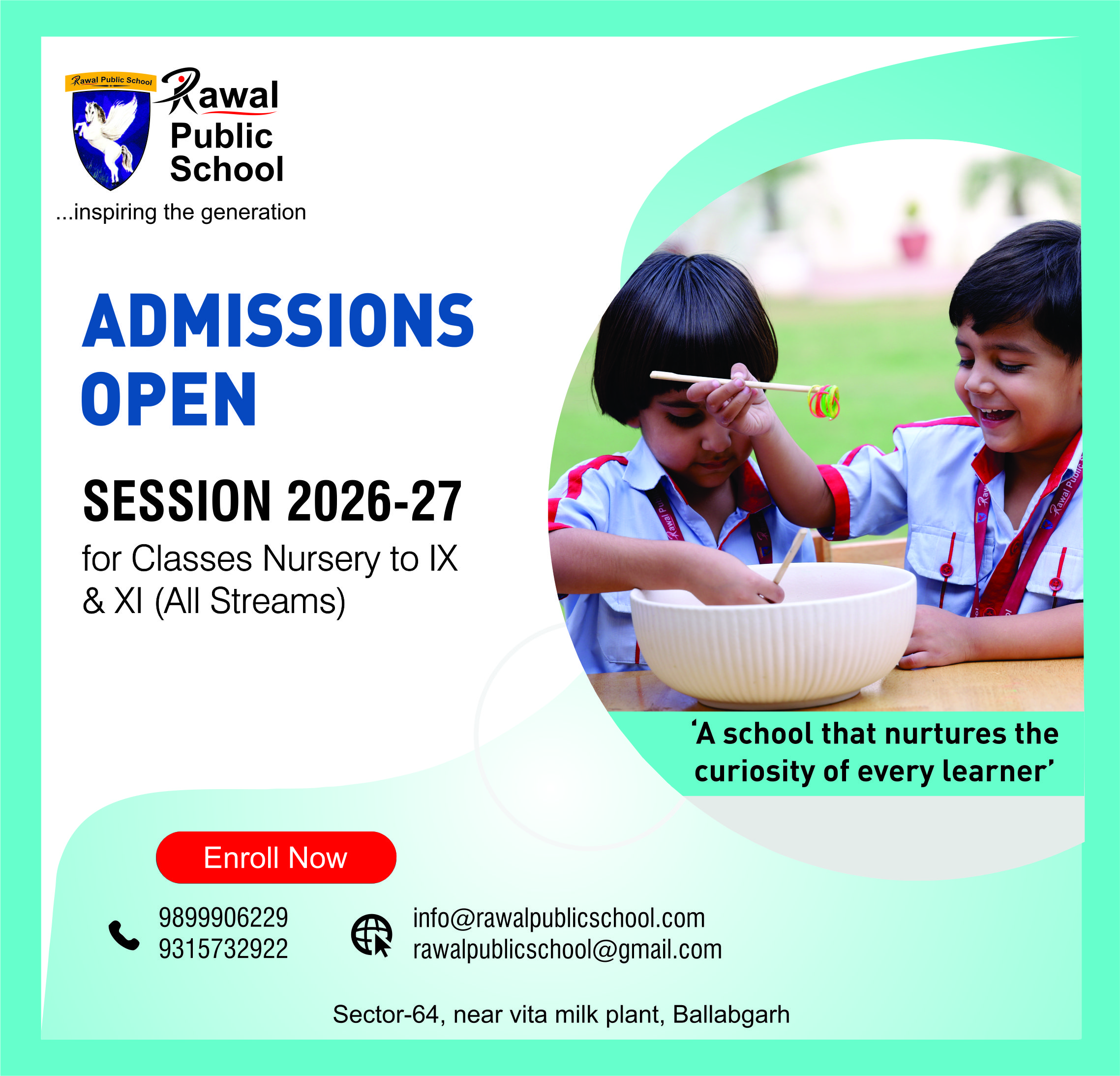 admission banner